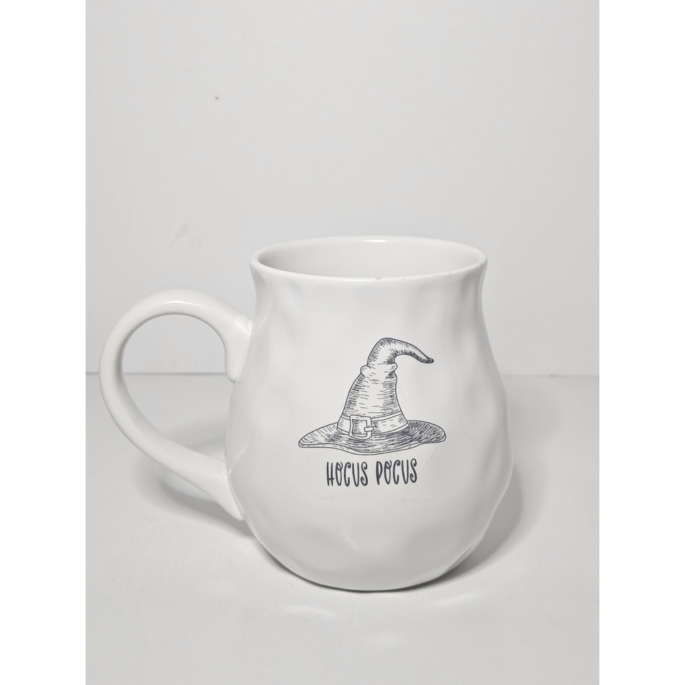 10 Strawberry Street Hocus Pocus Witch Hat Ceramic Coffee Mug White Halloween